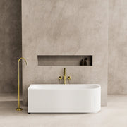 Capri Left Corner Bathtub 1500mm (No Overflow) - Aqualux Bathrooms- Poseidon
