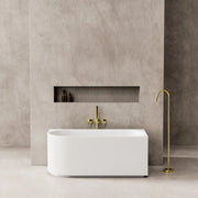 Capri Right Corner Bathtub 1500mm (No Overflow) - Aqualux Bathrooms- Poseidon