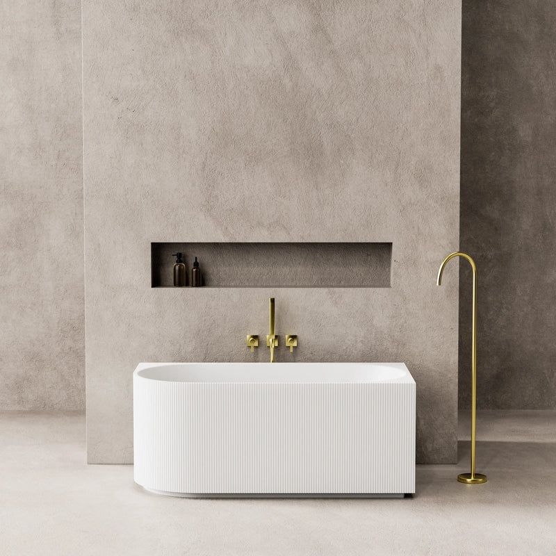 Capri Right Corner Bathtub 1500mm (No Overflow) - Aqualux Bathrooms- Poseidon