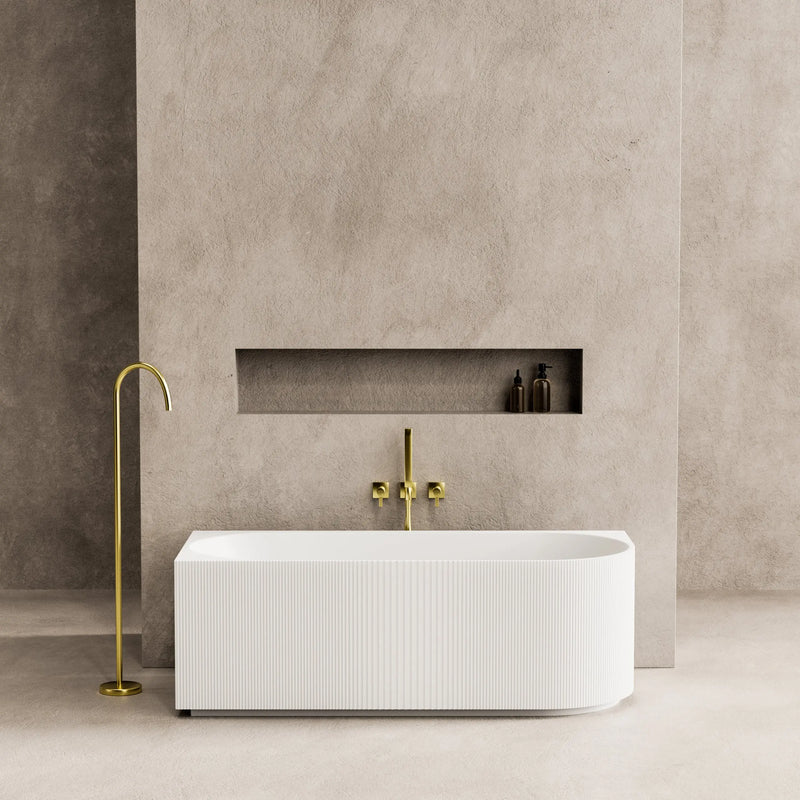 Capri Left Corner Bathtub 1700mm (No Overflow) - Aqualux Bathrooms- Poseidon