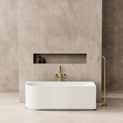Capri Right Corner Bathtub 1700mm (No Overflow) - Aqualux Bathrooms- Poseidon