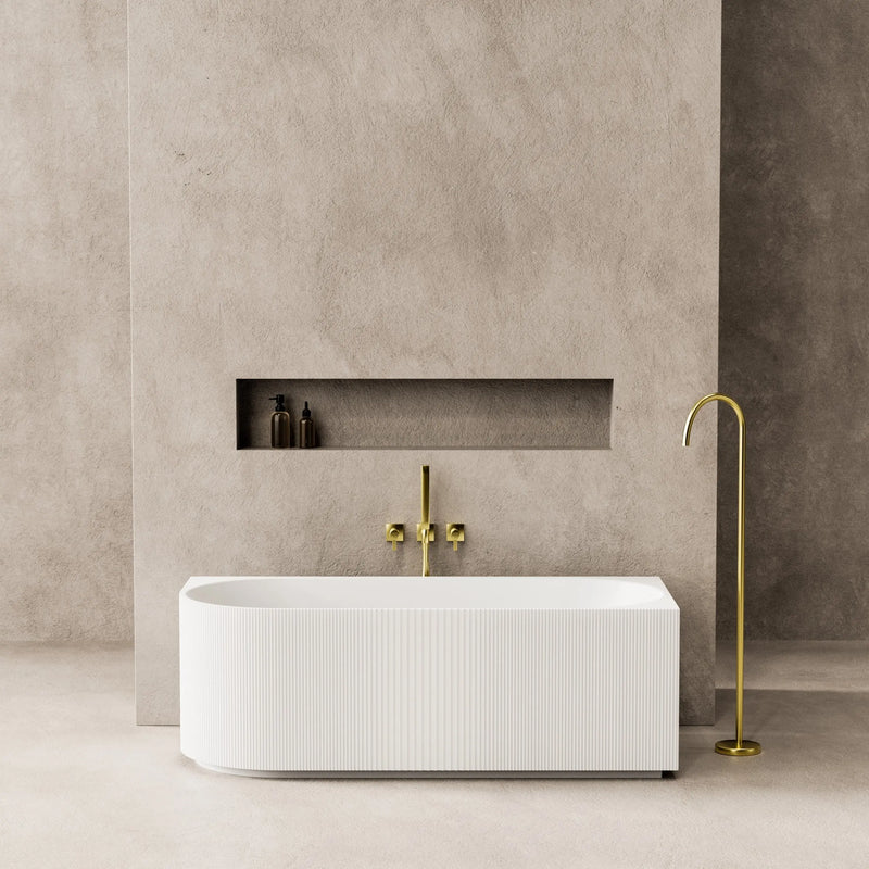 Capri Right Corner Bathtub 1700mm (No Overflow) - Aqualux Bathrooms- Poseidon