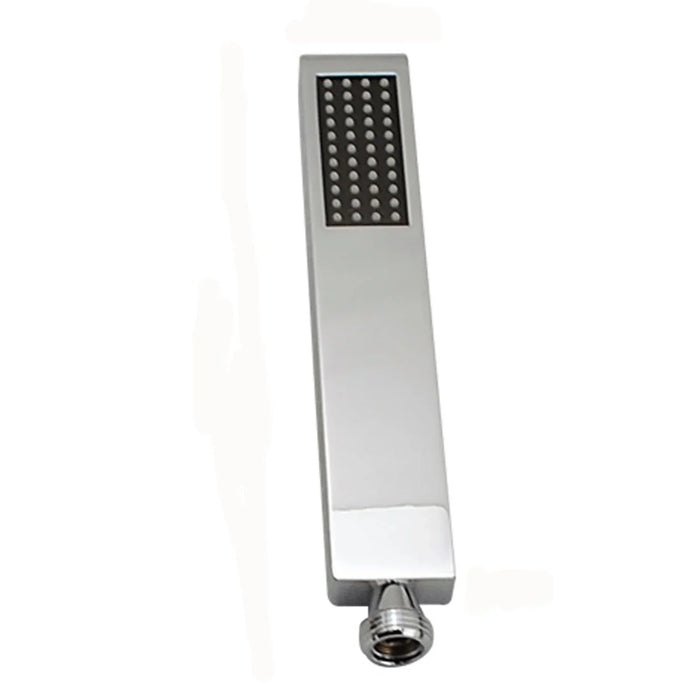 Square Single Function Chrome Brass Handheld Shower