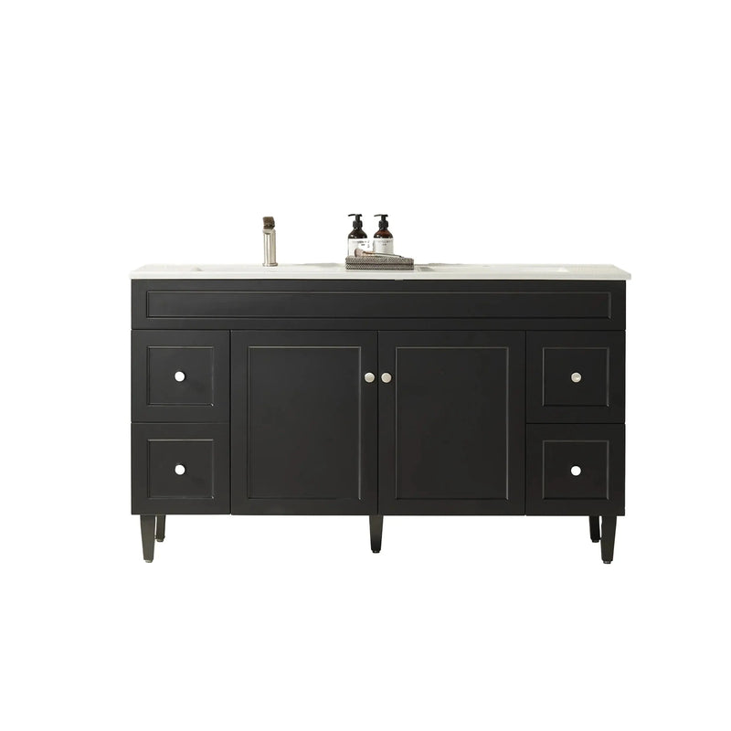 Poseidon Harrington Freestanding Vanity 1500mm (Double Bowl/Matte Black) Poseidon