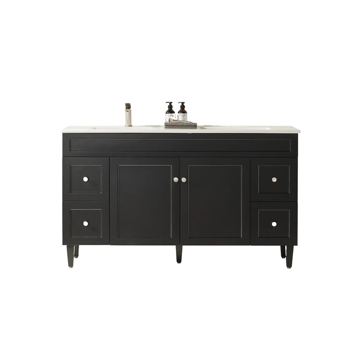 Harrington Freestanding Vanity 1500mm (Double Bowl/Matte Black)