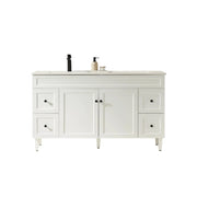 Harrington Freestanding Vanity 1500mm (Double Bowl/Matte White) - Aqualux Bathrooms- Poseidon