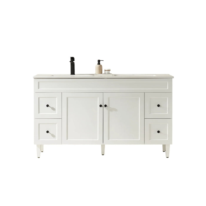 Harrington Freestanding Vanity 1500mm (Double Bowl/Matte White)