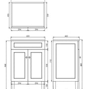 Poseidon Harrington Freestanding Vanity 600mm (Matte Black) Poseidon