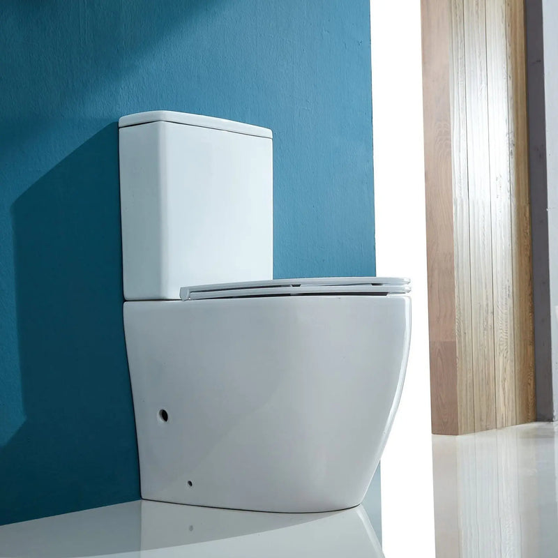 Mercio Cera Rimless Back To Wall Toilet Suite - Aqualux Bathrooms- Mercio
