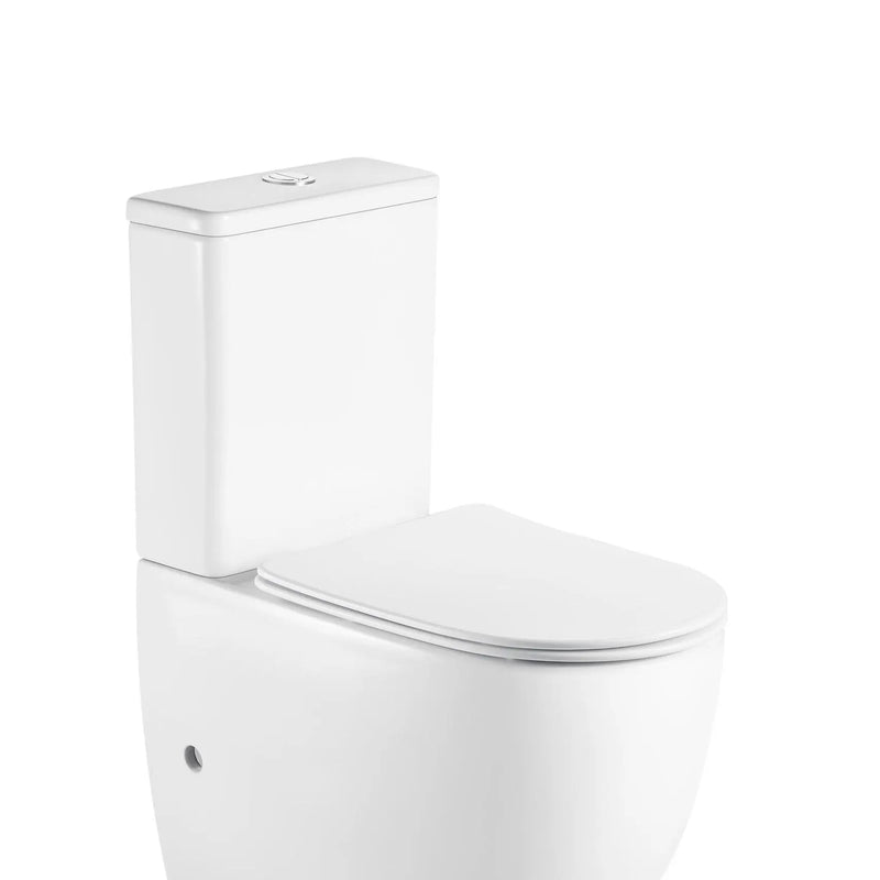 Mercio Cera Rimless Back To Wall Toilet Suite - Aqualux Bathrooms- Mercio