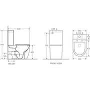 Mercio Cera Rimless Back To Wall Toilet Suite - Aqualux Bathrooms- Mercio