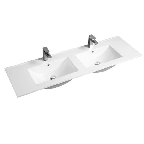 Otti Laguna Black American Oak 1500mm Double Bowl Wall Hung Vanity