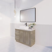 ABS Riva Riva DFL2 Single Bowl Freestanding Vanity 1200mm - Dark Oak