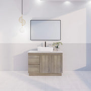 ABS Riva Riva DFL2 Single Bowl Freestanding Vanity 1200mm - Dark Oak