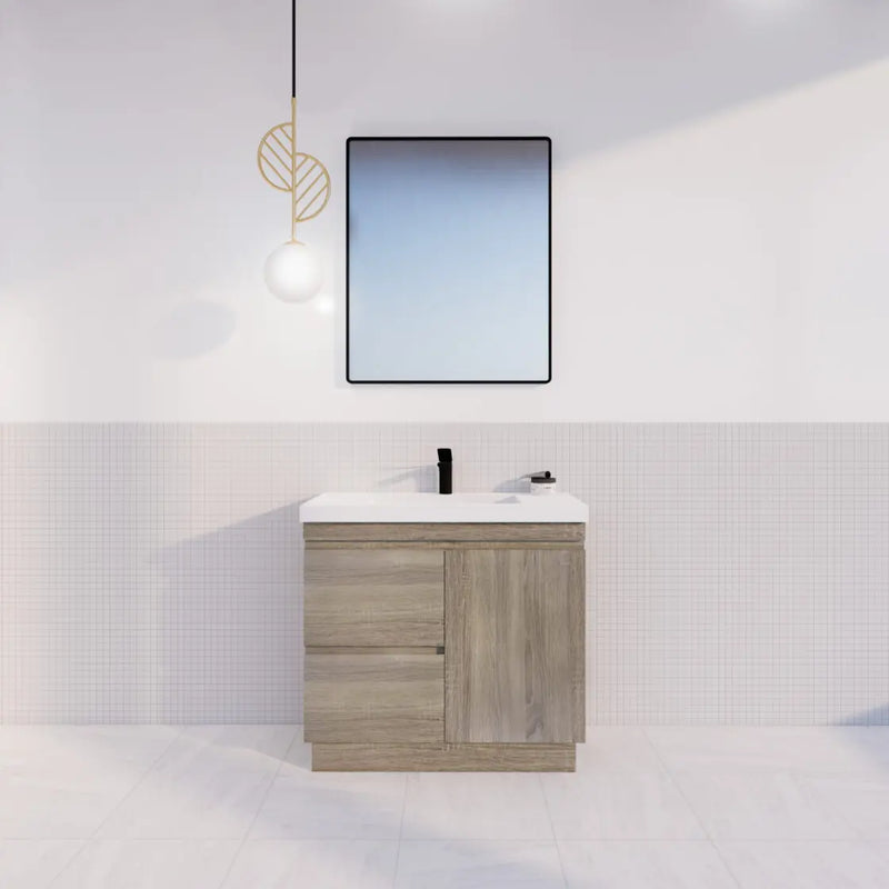 ABS Riva Riva DFL2 Freestanding Vanity 900mm - Dark Oak