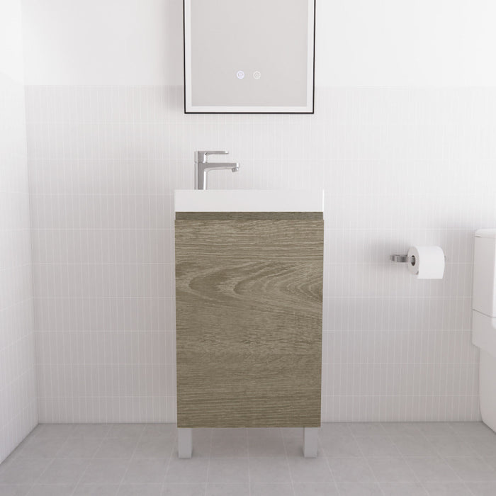 Riva Mini Freestanding Vanity 450mm - Forest Timber Dark Oak