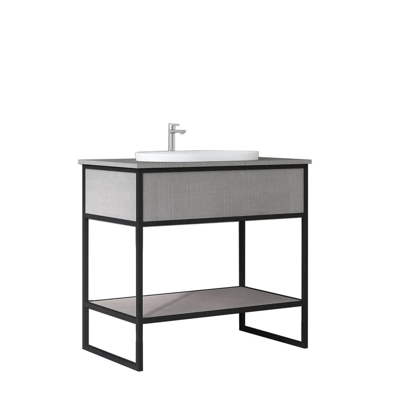 Mercio - DI/DIO Series Rubine Plywood Freestanding Vanity 900mm - Aqualux Bathrooms