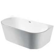 Elivia Back To Wall Bathtub - Overflow - Aqualux Bathrooms- Poseidon