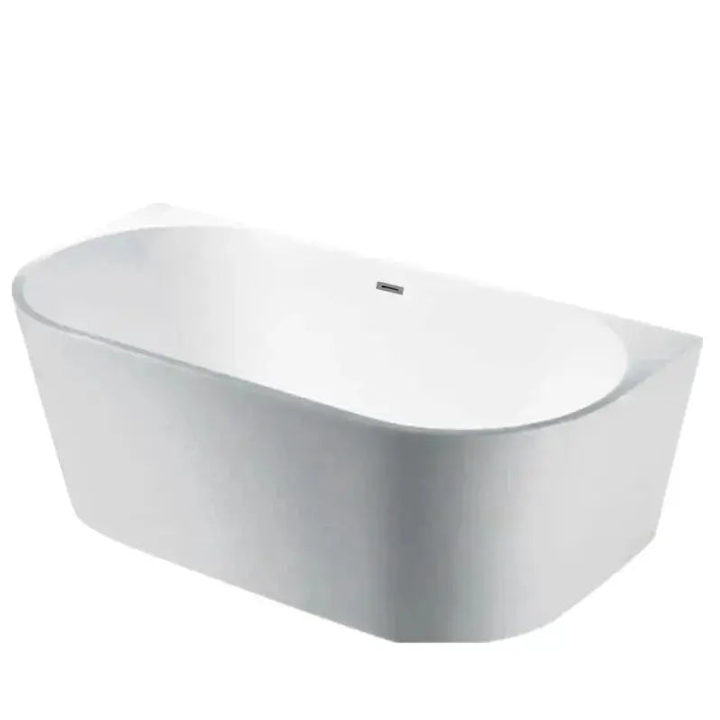 Elivia Back To Wall Bathtub - Overflow - Aqualux Bathrooms- Poseidon