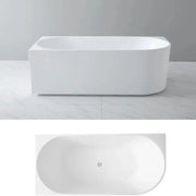 Elivia Left Corner Bathtub - Non Overflow - Aqualux Bathrooms- Poseidon