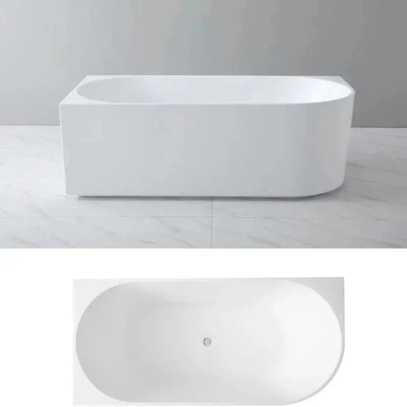 Elivia Left Corner Bathtub - Non Overflow - Aqualux Bathrooms- Poseidon