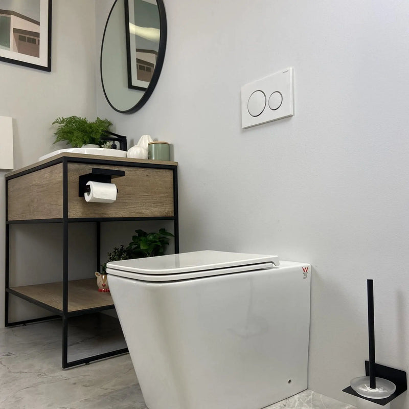 Enox99 Wall Faced Floor Toilet Pan - Aqualux Bathrooms- Mercio