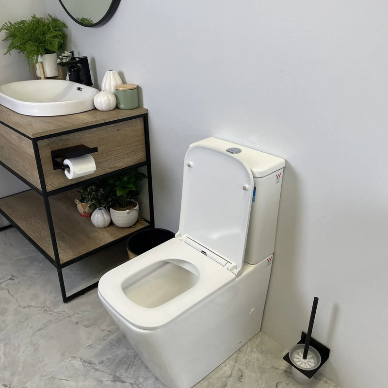 Mercio Enox Back To Wall Toilet Suite - Aqualux Bathrooms- Mercio