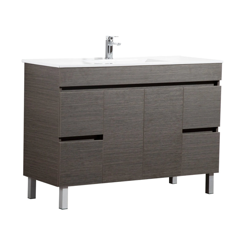 Evie Single Bowl Freestanding Vanity 1200 - Aqualux Bathrooms- Poseidon