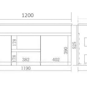 Evie Double Bowl Wall Hung Vanity 1200 - Aqualux Bathrooms- Poseidon