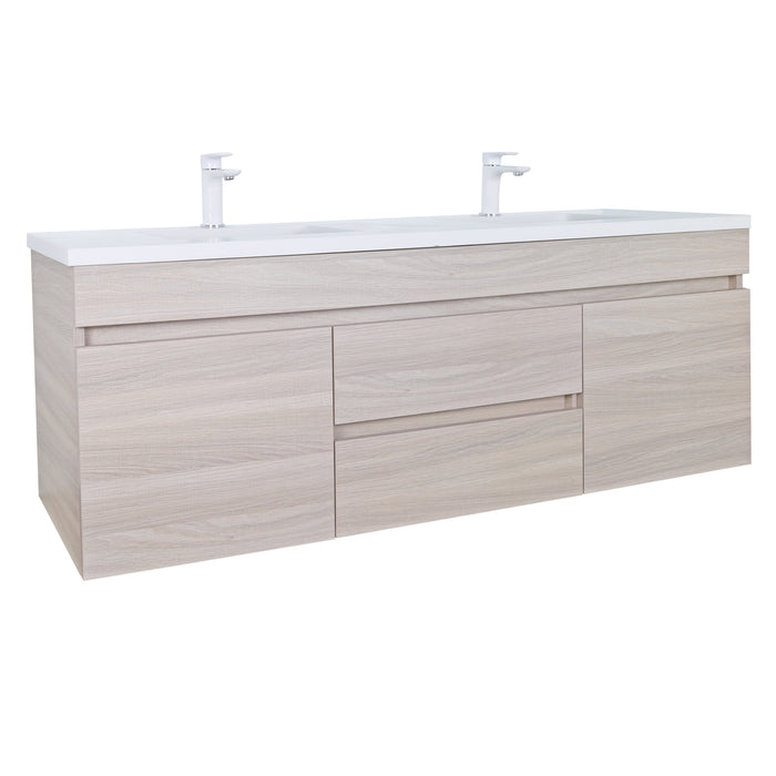 Evie Double Bowl Wall Hung Vanity 1200