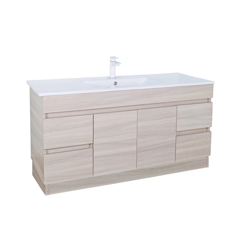 Evie Single Bowl Freestanding Vanity 1200 - Aqualux Bathrooms- Poseidon