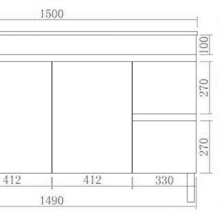 Evie Freestanding Vanity 1500