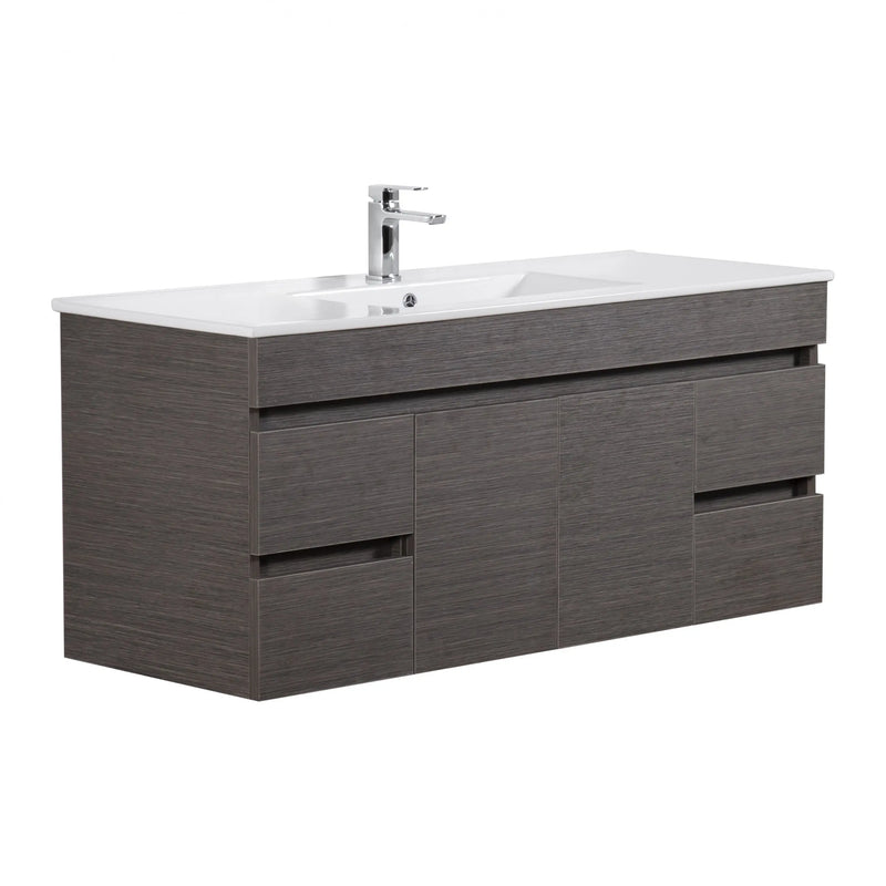 Evie Single Bowl Wall Hung Vanity 1500 - Aqualux Bathrooms- Poseidon