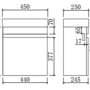 Evie Mini Wall Hung Vanity 450 - Aqualux Bathrooms- Poseidon