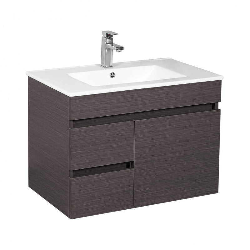 Evie Single Bowl Wall Hung Vanity 750 - Aqualux Bathrooms- Poseidon