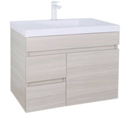 Evie Single Bowl Wall Hung Vanity 750 - Aqualux Bathrooms- Poseidon