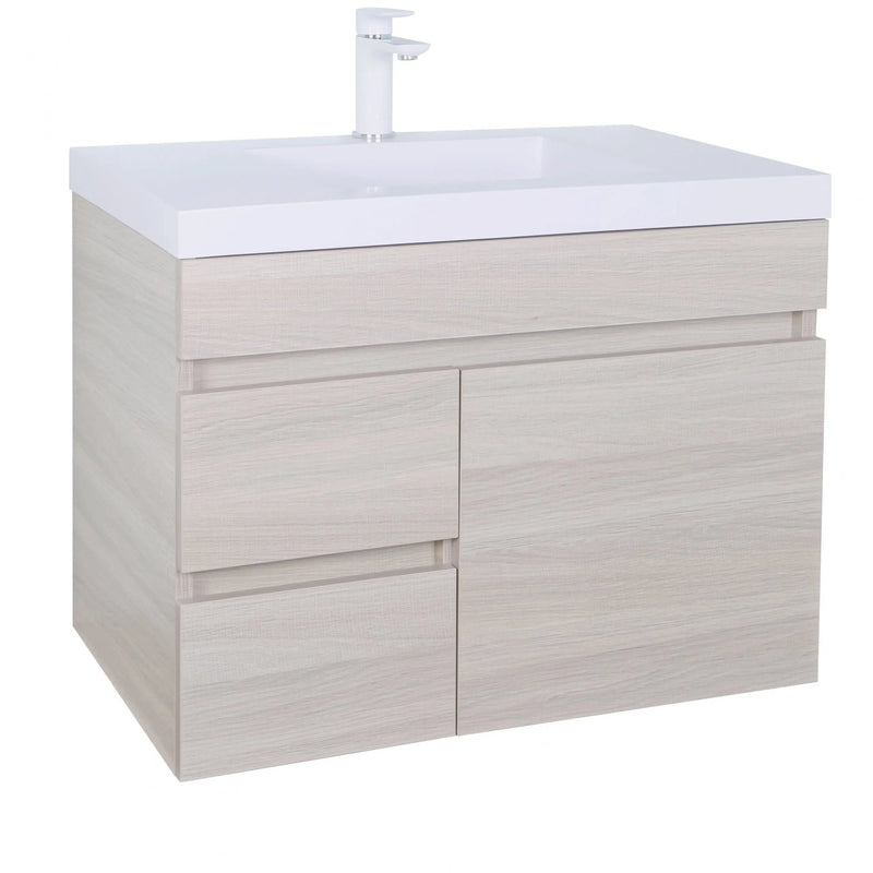 Evie Single Bowl Wall Hung Vanity 750 - Aqualux Bathrooms- Poseidon