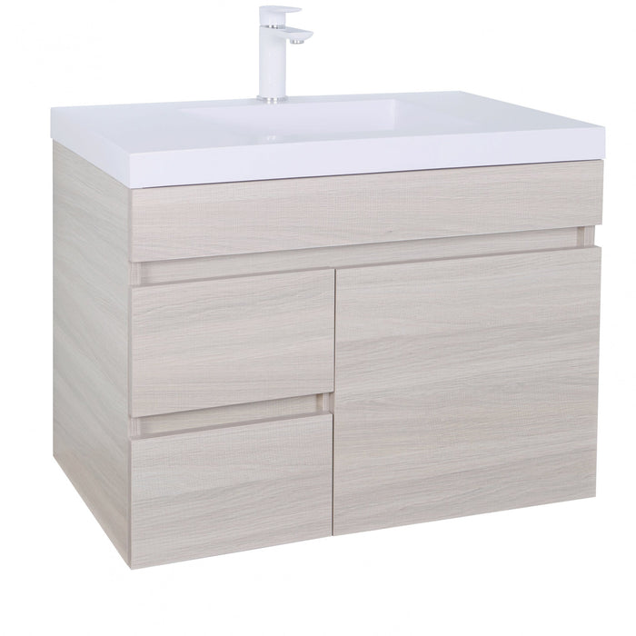 Evie Single Bowl Wall Hung Vanity 750