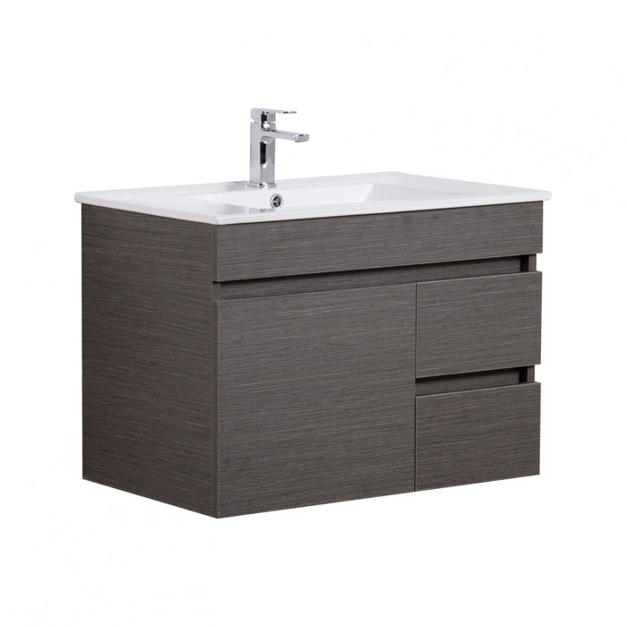 Evie Single Bowl Wall Hung Vanity 750