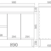 Evie Single Bowl Freestanding Vanity 900 - Aqualux Bathrooms- Poseidon