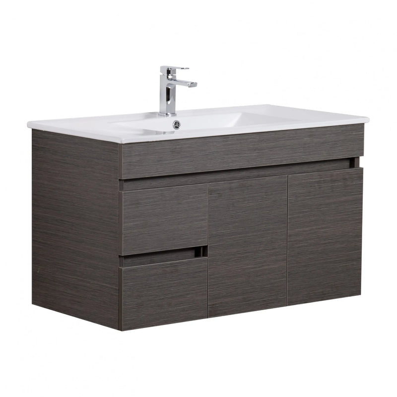 Evie Single Bowl Wall Hung Vanity 900 - Aqualux Bathrooms- Poseidon
