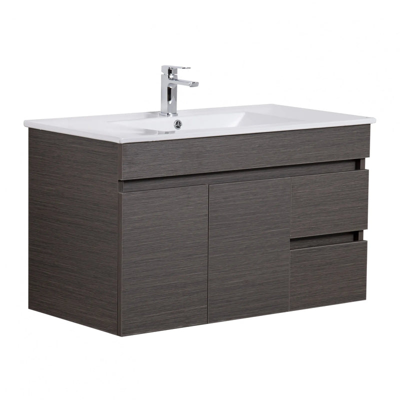 Evie Single Bowl Wall Hung Vanity 900 - Aqualux Bathrooms- Poseidon