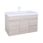Evie Single Bowl Wall Hung Vanity 900 - Aqualux Bathrooms- Poseidon