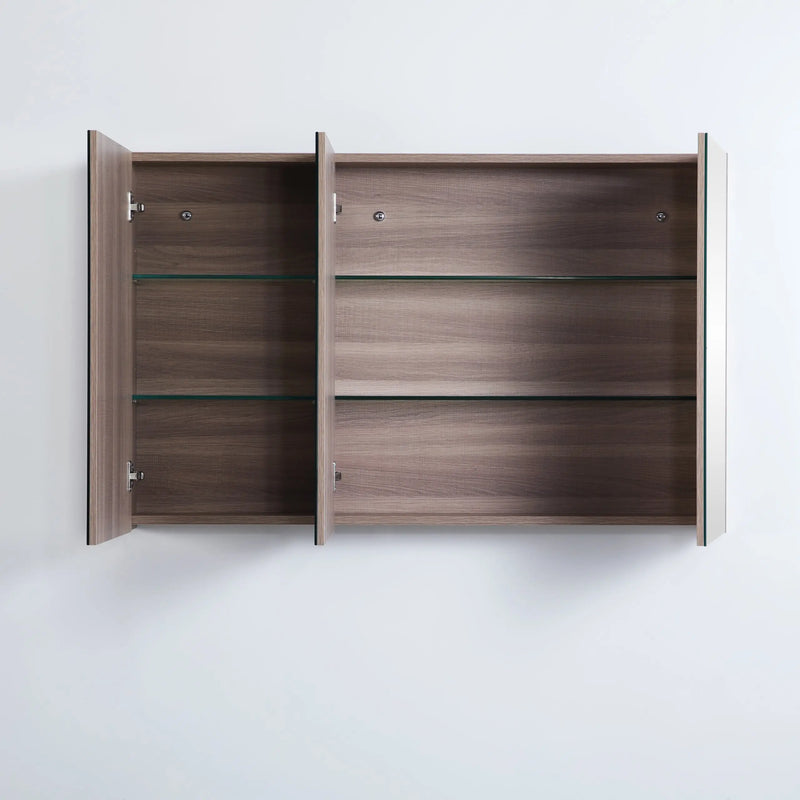 EVIE Three Doors Shaving Cabinet 1200mm - Aqualux Bathrooms- Poseidon