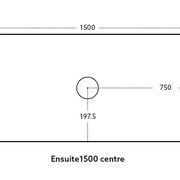 Bellevue Wall Hung Standard Vanity 1200 (Coastal Oak/Single Bowl) - Aqualux Bathrooms- Poseidon
