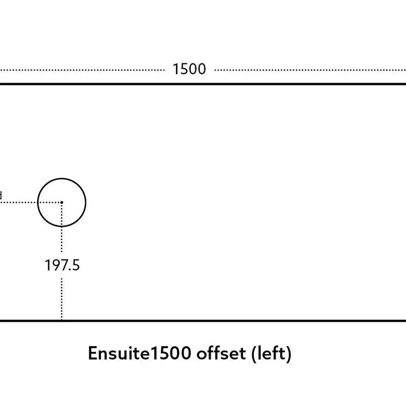 Bellevue Wall Hung Ensuite Vanity 1500 (Prime Oak/Single Bowl) - Aqualux Bathrooms- Poseidon