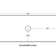 Bellevue Wall Hung Ensuite Vanity 600 (Prime Oak) - Aqualux Bathrooms- Poseidon