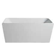 FORTUNA Back To Wall Bathtub 1500/1700mm - Aqualux Bathrooms- Mercio