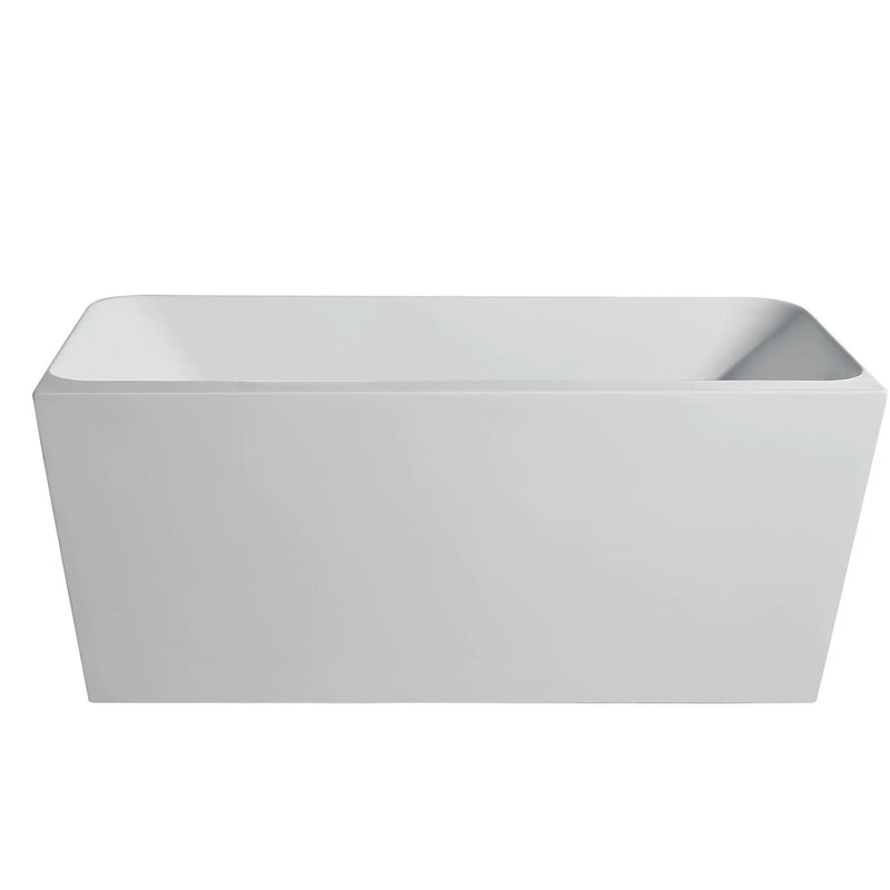 FORTUNA Back To Wall Bathtub 1500/1700mm - Aqualux Bathrooms- Mercio
