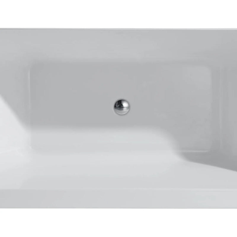 FORTUNA Back To Wall Bathtub 1500/1700mm - Aqualux Bathrooms- Mercio